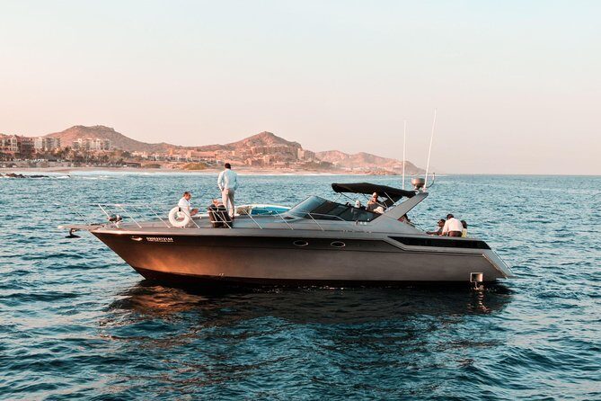 3Hr Private Yacht Cruise in Cabo As if you were aboard your own Private Yacht.Al - Cabo San Lucas Bay sights: Arch, Lovers Beach, Divorce Beach, and more