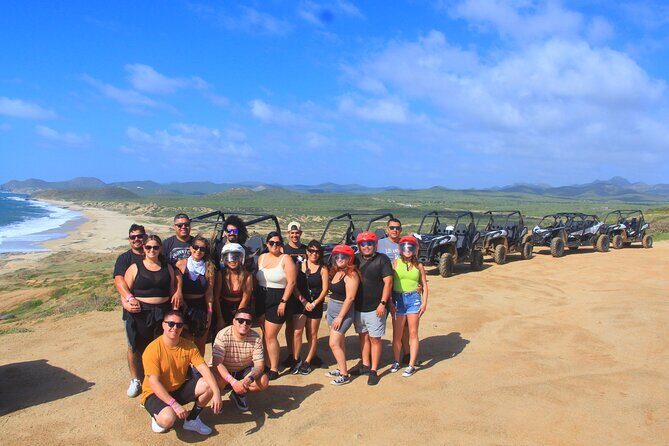 Beach and Desert UTV Tour in Cabo - Getting geared up: helmets, goggles, bandana, and comfort