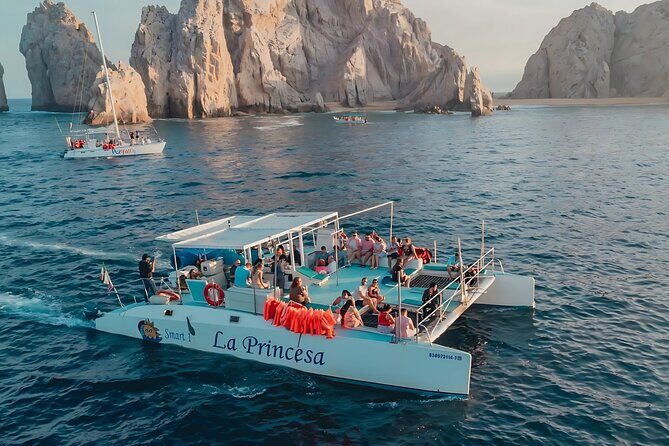 Cabo Catamaran Cruise – Arch, Snorkeling, Open Bar & Snacks - Cabo San Lucas From the Water: El Arco and Lover’s Beach Views