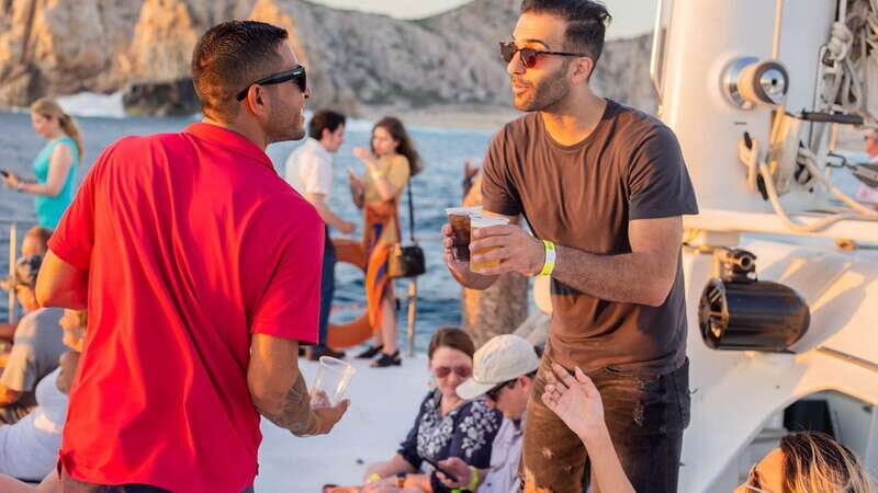 Cabo San Lucas: 2 Hour Sunset Cruise with Food and Wine - The First Moves in Cabo San Lucas: Photo Stop and Scenery Time