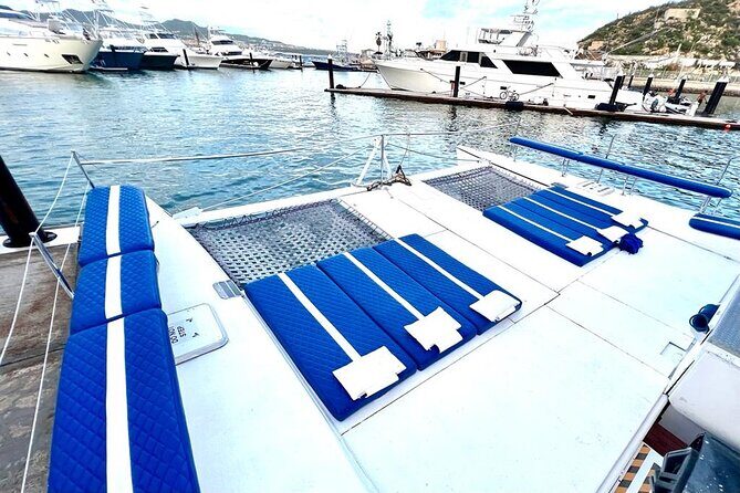 Cabo San Lucas All-Inclusive Private Catamaran Snorkeling Cruise - What’s included onboard: open bar, lunch, and the water gear you actually use