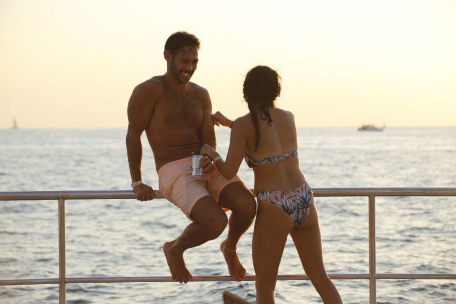Cabo San Lucas: Private Catamaran Cruise - On-board comfort: music control, bathroom access, and real room to breathe