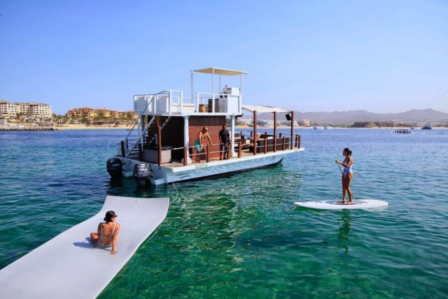 Cabo San Lucas: Private Catamaran Tour with Snorkeling - Cruising Cabo’s bay on a double-deck private catamaran