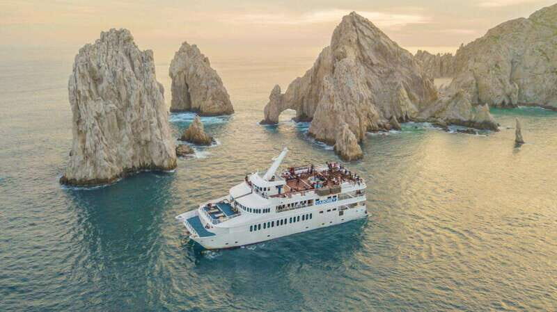 Cabo San Lucas: Sunset Premier Dinner & Show Cruise - From Cabo Marina to Land’s End: the first views you’ll want your camera for