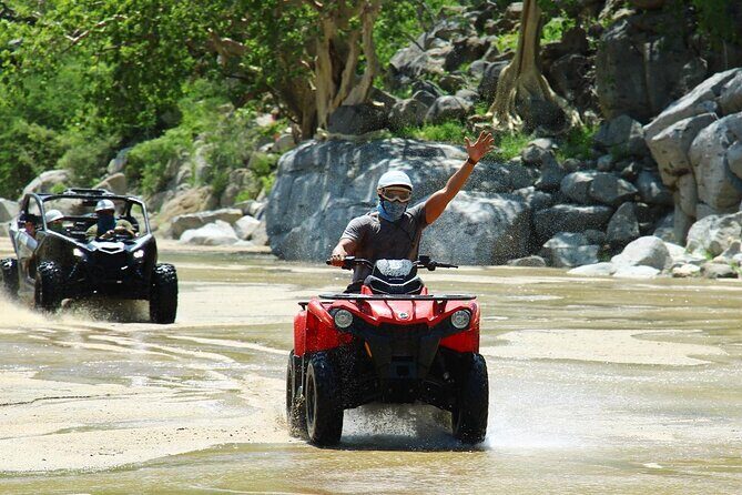 Cabo’s Best ATV Tour – Desert, Beach Ride & Tequila Tasting - Pickup, check-in, and the clock you should plan around