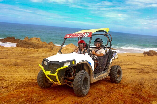 Desert and Beach UTV Adventure with Tequila Tasting - Playa Migrino: sand dunes, cliffs, and the ocean edge