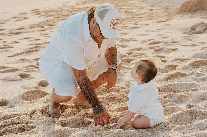 Family photo shoot on beach monuments - Practical Tips for Beach Monument Photos in Cabo (That Don’t Add Stress)