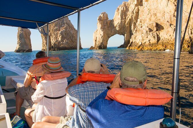 Glass Bottom Boat in Cabo San Lucas, free time in Playa del Amor - The Route: El Arco, Neptune’s Finger, and the Classic Cabo Rock Photo Tour