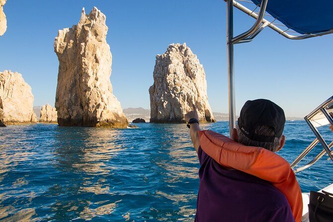 Glass Bottom Boat in Cabo San Lucas, free time in Playa del Amor - Playa del Amor Free Time: Walk, Sunbathe, and Know the Tide Limits