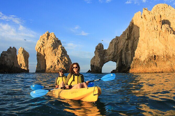 Kayak Expedition to the Arch of Cabo San Lucas, Lovers Beach & Snorkel - Pelican Rock snorkeling: where the reef shows up fast