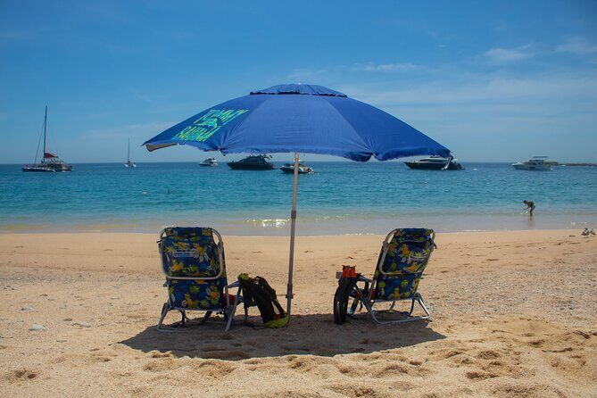 Kayak from Viudas Beach to Chileno Bay & Snorkel + Beach Time - After snorkeling: paddling into the more touristic Chileno Bay section