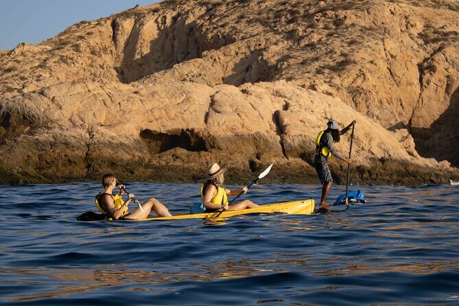 Kayak from Viudas Beach to Chileno Bay & Snorkel + Beach Time - Passing Bay of Santa Maria and seeing La Bufadora from the water