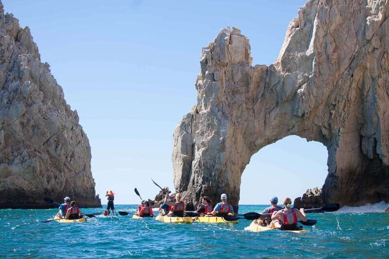 Los Cabos Arch & Playa del Amor Tour by Glass Bottom Kayak - The Arch by glass-bottom kayak: wildlife above and below