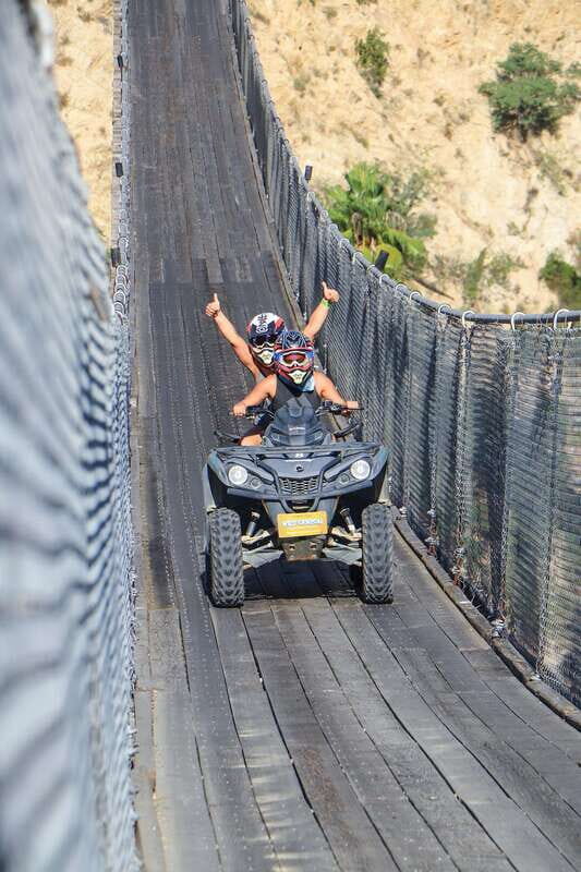 Los Cabos: ATV Off-Road Adventure – Cross the Wooden Bridge - Ocean view, arroyo, beach, canyon, mountain: how the day is paced