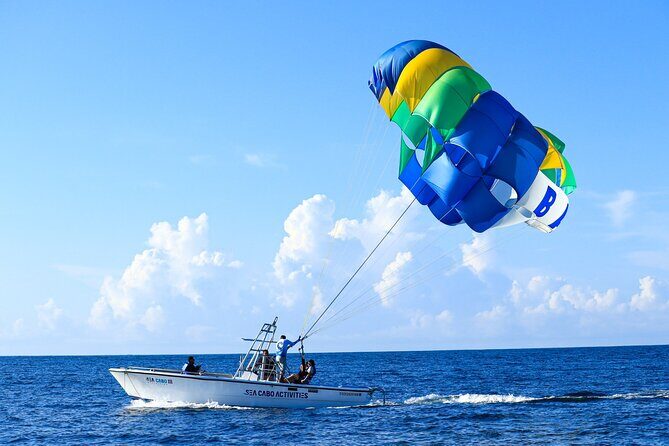 Los Cabos Parasailing Adventure Skybound over Cabo San Lucas Bay - Parasailing over Cabo San Lucas Bay is the right kind of wow