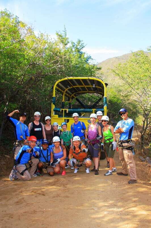 Los Cabos: Zip Lines and UTVs with Mexican Lunch and Drinks - Superman zip line to UTV: how the handoff works