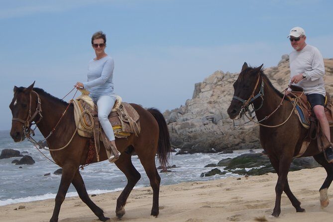 Love is in the air: Private Cabo Beach Sunset Horse Ride W Dinner - The private beach dinner: fajitas at sunset with drinks included