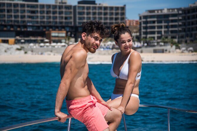 Luxury 42' Yacht Tour in Cabo for Snorkeling and Sunset - Paddle boarding is included, and you can match your energy