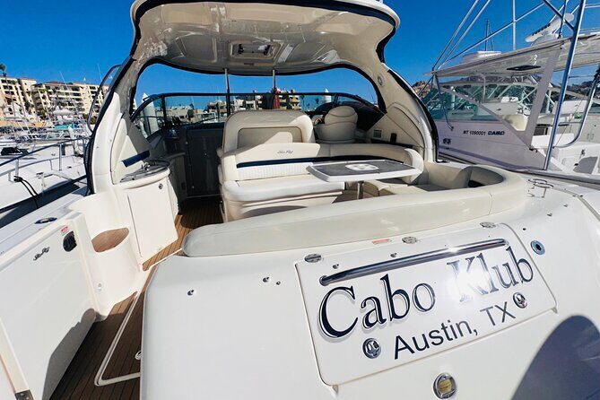 Luxury Yacht Tour in Los Cabos 45FT SeaRay Sundancer - Price and value: $1,012.71 per group (up to 10)