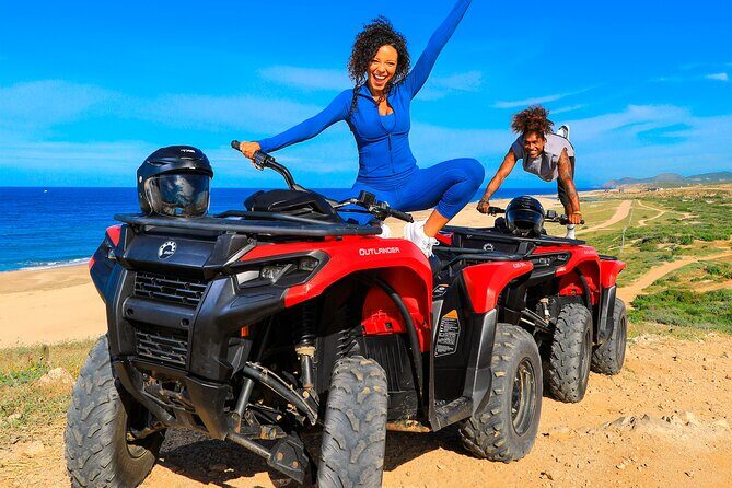 Migriño Beach And Dunes ATV Tour in Cabo - Playa Migriño in detail: dunes, whales, and sunset time