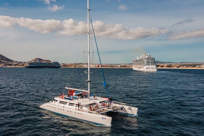 Multimillion Yacht Cabo Cruise Sunset or Snorkel Optional PICKUP! - Unlimited Open Bar and Music: When the Trip Becomes the Memory