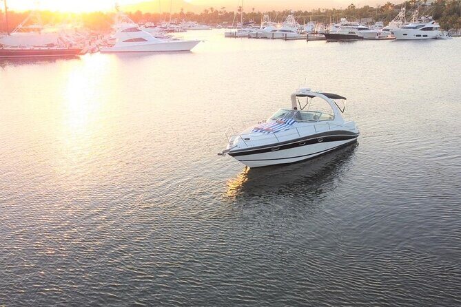 Private yacht charter for cruising & snorkeling in Cabo San Lucas - Snacks, Premium Open Bar, and the Onboard “Day Party” Setup