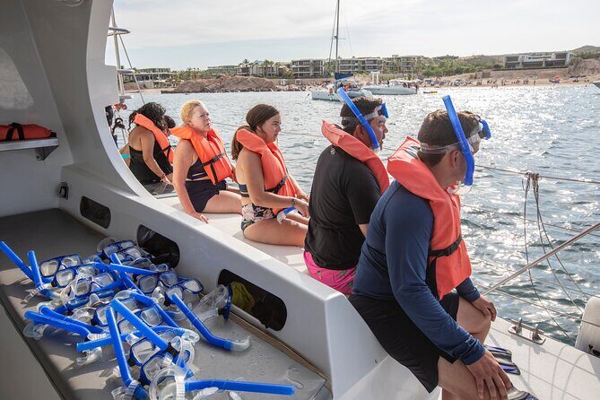 Snorkel, Lunch & Sail in Cabo San Lucas - Taco lunch, open bar, and onboard energy: the value engine