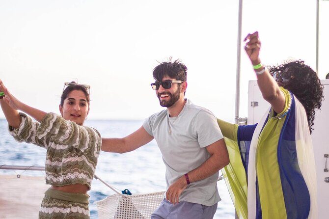 Sunset Sail Party Cruise on the Pez Gato - Medano Beach party ambience: the second act of the cruise