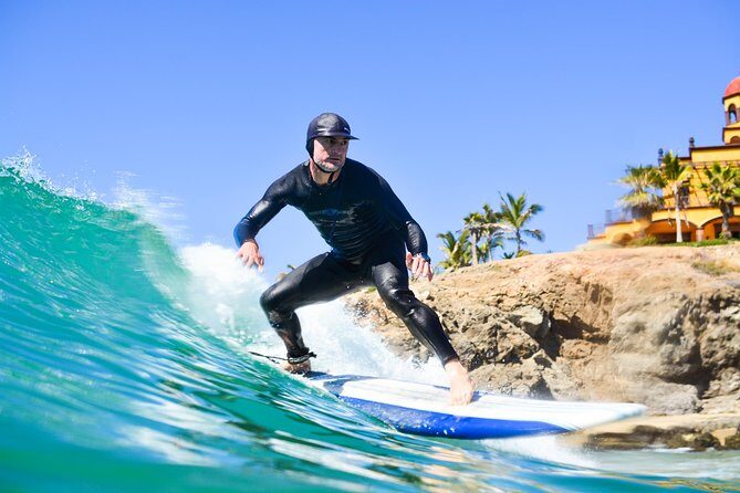 Surf Lessons at Cerritos - Your lesson day: foam boards, wetsuit sizing, and how coaching works