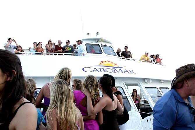 Tacos buffet & Open Bar Cruise! Los Cabos Round Transportation - The flow of the day: pickup, boarding, and what to do before you sail