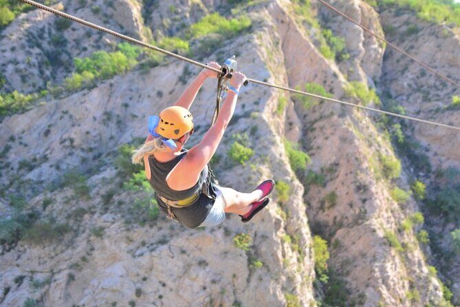 Zipline & Rappel Adventure in Cabo - Zipline details: pulley braking and canyon runs